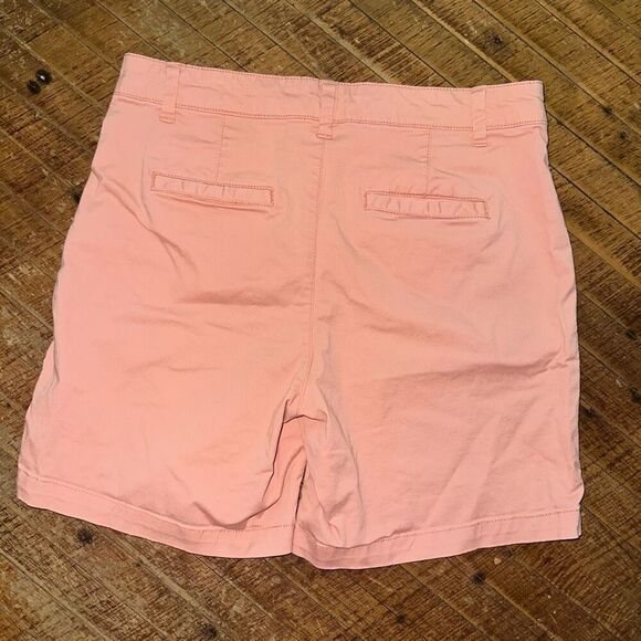 Gap coral Girlfriend 8 vacation-core preppy chino shorts - Picture 2 of 3